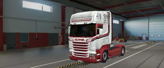 Trucks Scania V8 Skin RJL Eurotruck Simulator mod