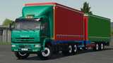 Kamaz 6520 Curtain Truck & Tandem Profiliner Trailer Mod Thumbnail