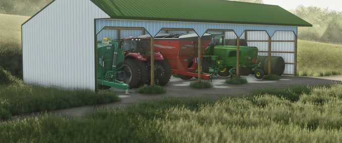 Placeable Objects Three Side Shed Farming Simulator mod