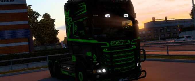Trucks RJL Green and Black by MikoY Eurotruck Simulator mod