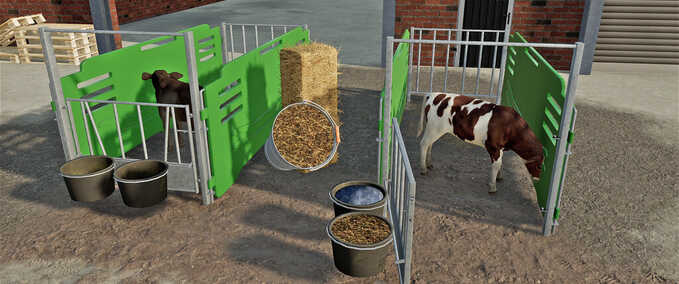 Tierställe Kälber Box Landwirtschafts Simulator mod