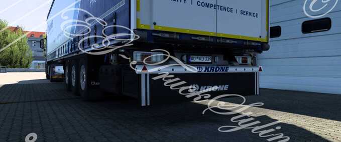 Trailer Krone Profiliner New Bumper & Mudflaps  Eurotruck Simulator mod