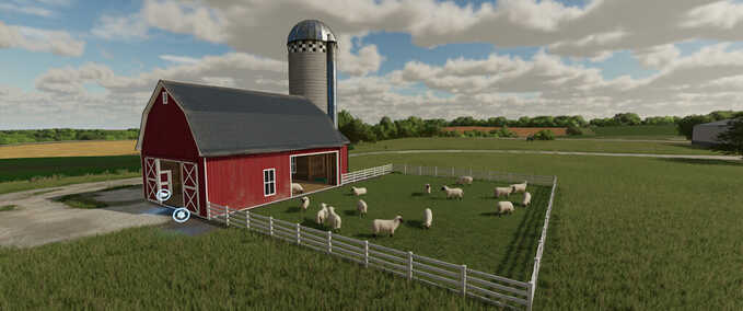 Tierställe Amerikanischer Schafstall Landwirtschafts Simulator mod