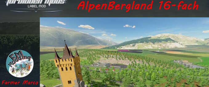 Maps AlpenBergland 16-fach Landwirtschafts Simulator mod