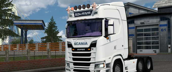 Trucks SCANIA NEXT GEN PURPLE R|S|G CAB INTERIOR Eurotruck Simulator mod