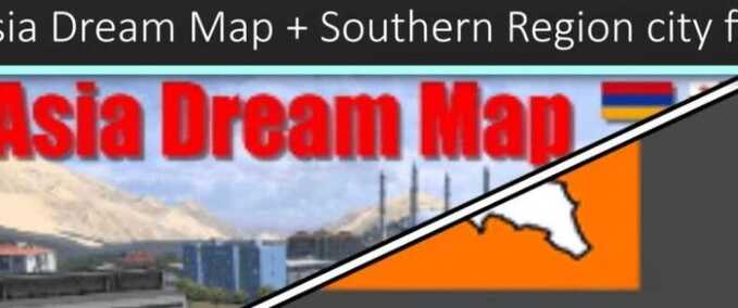 Mods Asia Dream Map - Southern Region fix  Eurotruck Simulator mod