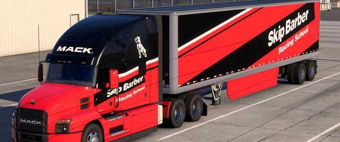 Trucks Mack Trucks Skip Barber Racing School Combo American Truck Simulator mod