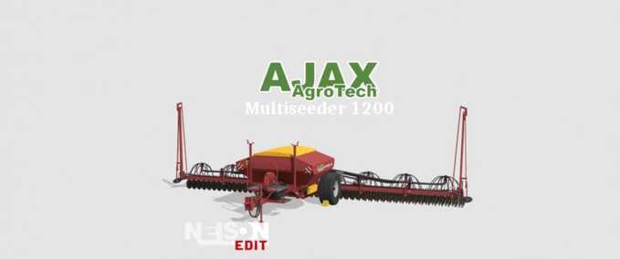 Saattechnik AJAX Agrotech 1200 Multi-Sämaschine Landwirtschafts Simulator mod
