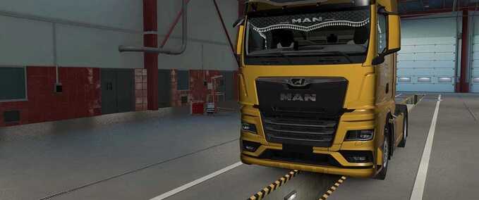 Trucks MAN TGX 2020 Animated Curtains  Eurotruck Simulator mod
