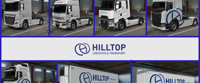 Trucks Combo Skin Hilltop Logisztikai Eurotruck Simulator mod