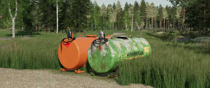 Container & Mulden Hankkija Kraftstofftanks Landwirtschafts Simulator mod