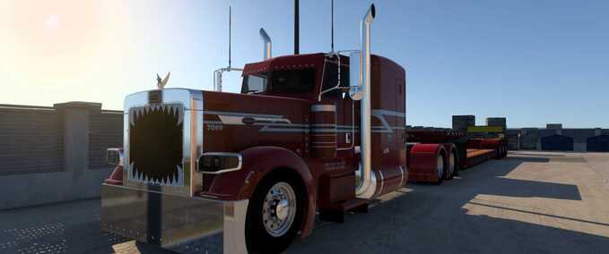 Skins Red Skin for Pinga 389 American Truck Simulator mod