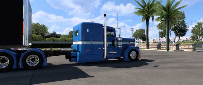 Skins Blue Peterbilt Pinga American Truck Simulator mod
