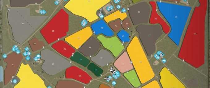 Maps Kreislinie Multi 4X Landwirtschafts Simulator mod