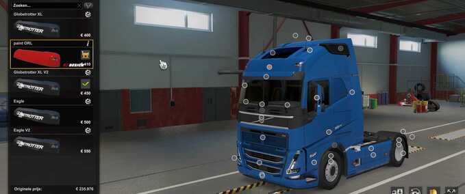 Trucks Volvo FH5 Orange Roof Lights Eurotruck Simulator mod