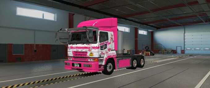 Trucks Fuso SG Super Cab NIKKE: Goddess of Victory (Bunny Girl) Liveries  Eurotruck Simulator mod