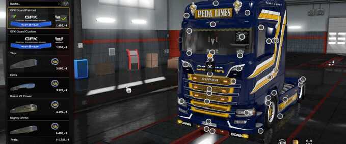 Trucks Scania S&R Windscreenguard Eurotruck Simulator mod