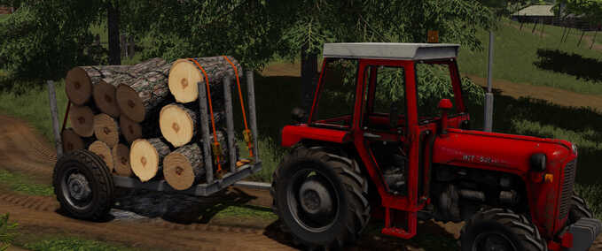 Forstwirtschaft Holzanhänger Landwirtschafts Simulator mod