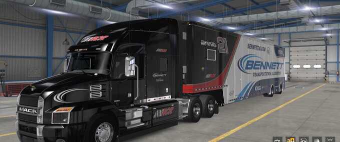 Trucks Bennett Truck Transport  American Truck Simulator mod