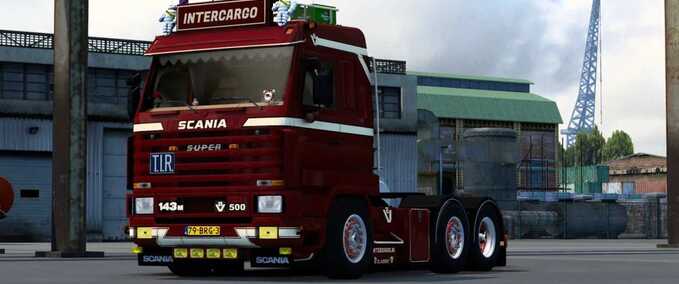 Trucks Scania 143M 500 V8 Intercargo  Eurotruck Simulator mod