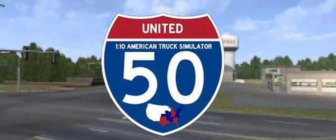Maps 50 United  American Truck Simulator mod