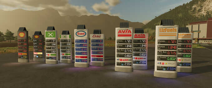 Digitale Tankstellenanzeigen Mod Image