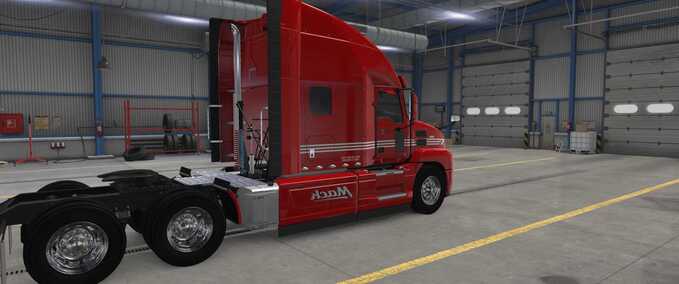 Skins Mack Red Skin  American Truck Simulator mod