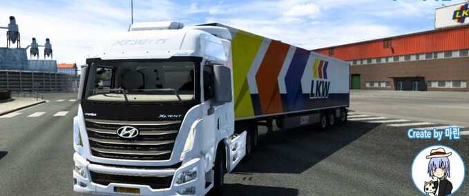 Trucks Hyundai Xcient  Eurotruck Simulator mod