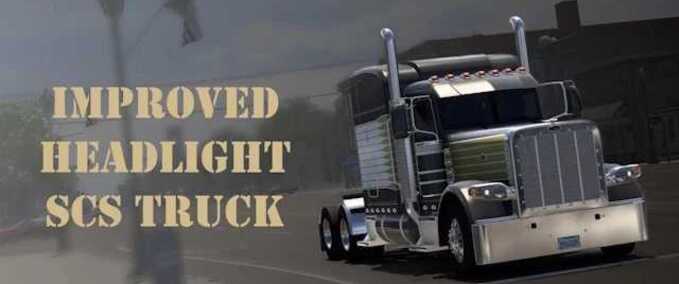 Trucks Improved Headlight for SCS Trucks American Truck Simulator mod