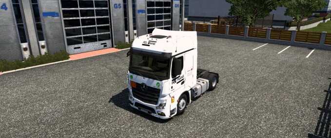 Trucks Mercedes Actros MP4 (Dotec) POLTRANS Skin Landwirtschafts Simulator mod