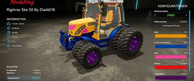Traktoren Rigitrac Ske 50 Landwirtschafts Simulator mod