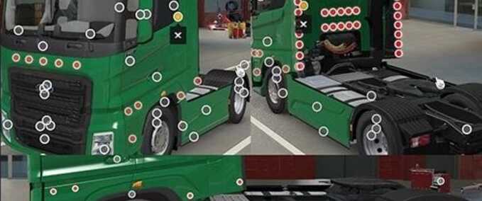 Trucks Ford F-Max Sides Deflector Slots Addon Eurotruck Simulator mod