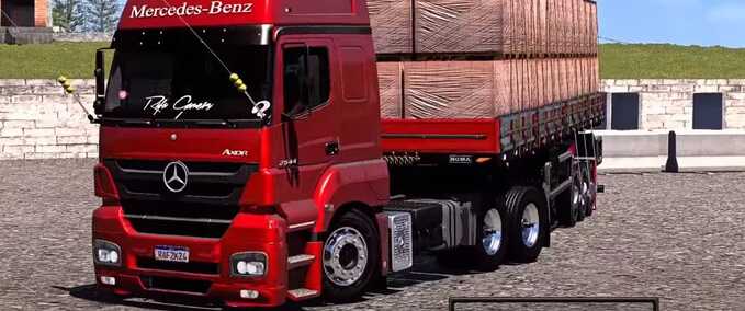 Trucks MERCEDES AXOR 2544 BRAZUKA  Eurotruck Simulator mod