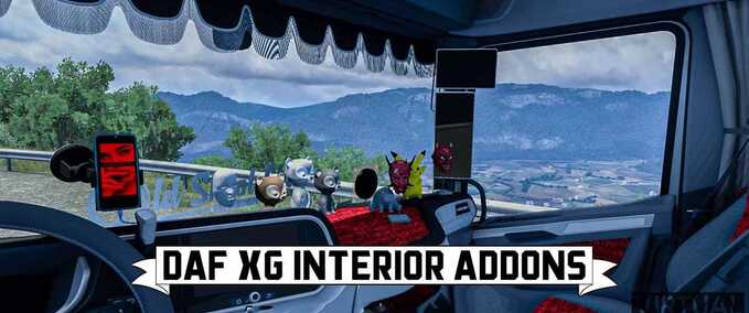 Trucks DAF XF/XG Interior Addons Eurotruck Simulator mod