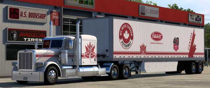 Skins Peterbilt Canada Combo Skin American Truck Simulator mod