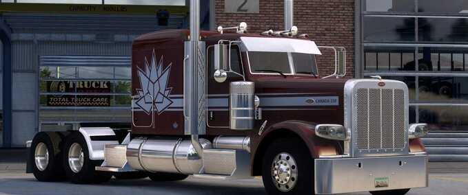 Skins Peterbilt 389 Canadian 150th Anniversary Edition Skin American Truck Simulator mod