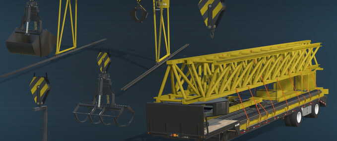Sonstige Anbaugeräte Wood Crane Landwirtschafts Simulator mod