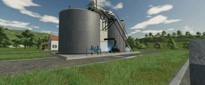 Gebäude Bauernhof-Silo aus Stahl Landwirtschafts Simulator mod