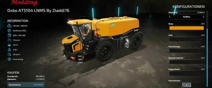 Traktoren Oxbo AT5104 LNMS Landwirtschafts Simulator mod