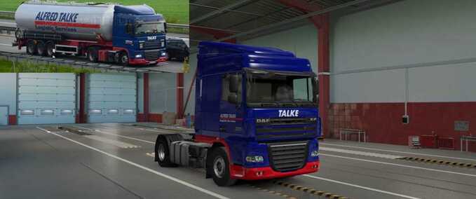 Trucks DAF XF 105 Alfred Talke Skin Eurotruck Simulator mod
