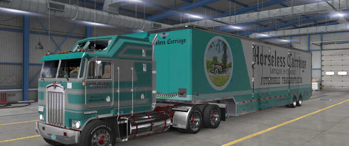 Trucks KENWORTH K100 HORSELESS CARRIAGE + TRAILER  American Truck Simulator mod
