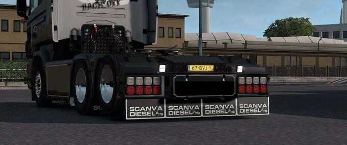 Trucks RJL Custom Back Bumper  Eurotruck Simulator mod