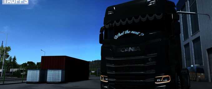 Trucks Scania S&R 2016 Window Sticker [What the next ]  Eurotruck Simulator mod