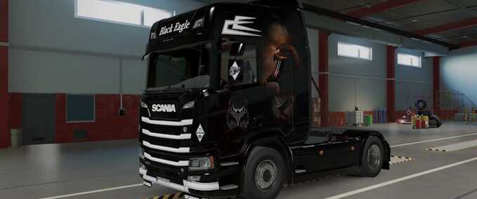 Trucks Scania R NG Black Eagle Airbrush Skin Eurotruck Simulator mod