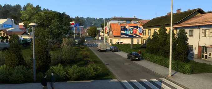 Mods New ProMods Cities Poland Rebuilding Merge  Eurotruck Simulator mod