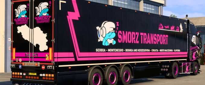 Trailer SmorZ Transport Trailer Eurotruck Simulator mod