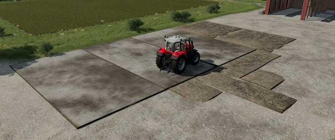 Dekoration Packung mit Betonplatten Landwirtschafts Simulator mod