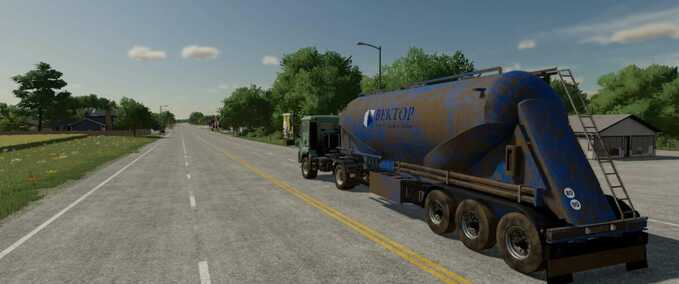 Anhänger Zementfass-Tankwagen Landwirtschafts Simulator mod