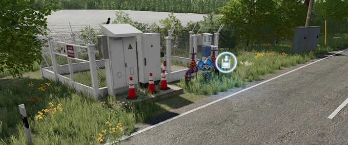 Container & Mulden Wasserpumpenstation Landwirtschafts Simulator mod