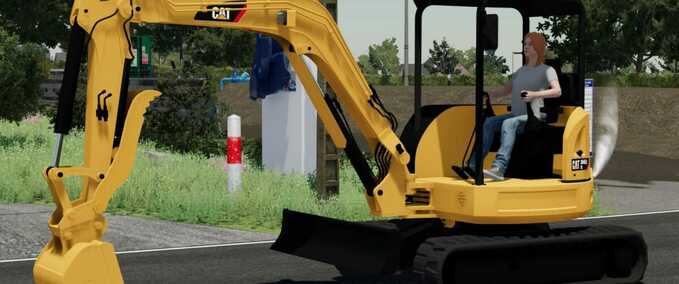 Bagger & Radlader Caterpillar 304E2 Landwirtschafts Simulator mod
